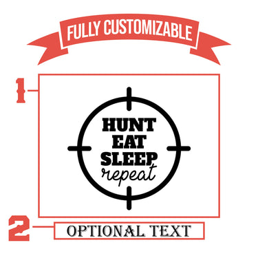 Hunt Eat Sleep Repeat Hunting Pint Glass